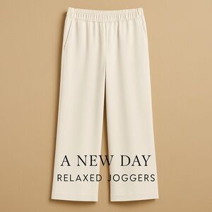 a new day Cream Track Pants